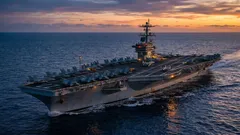 Un oraș în mijlocul oceanului: câte tone de provizii consumă zilnic portavionul „Abraham Lincoln”?